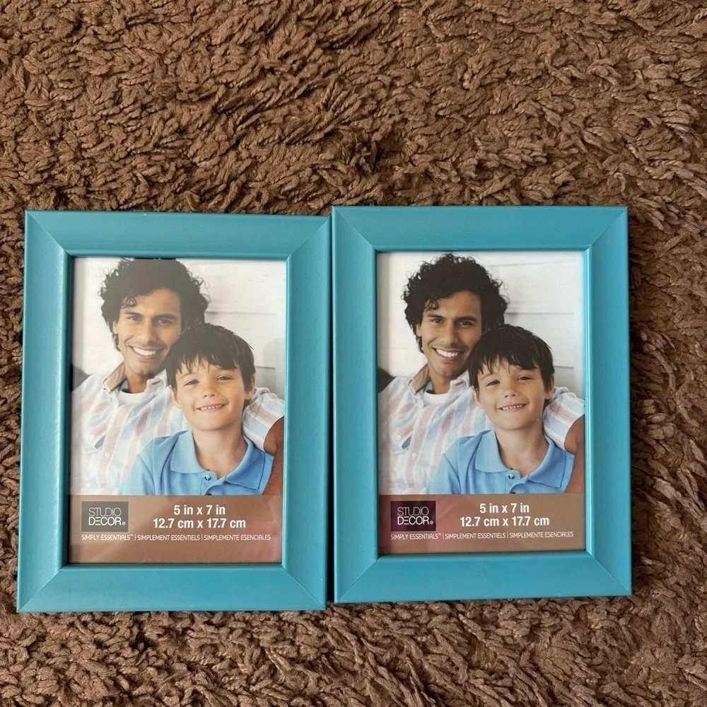 Studio Decor Turquoise Picture Frames Light Blue Bundle Lot 5x7